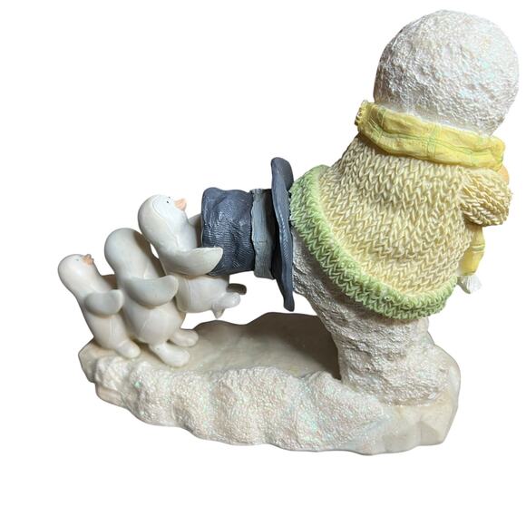 RUSS Ice Sculptures Slushing Through the Snow Snowman & Penguin Figurine - Picture 2 of 8